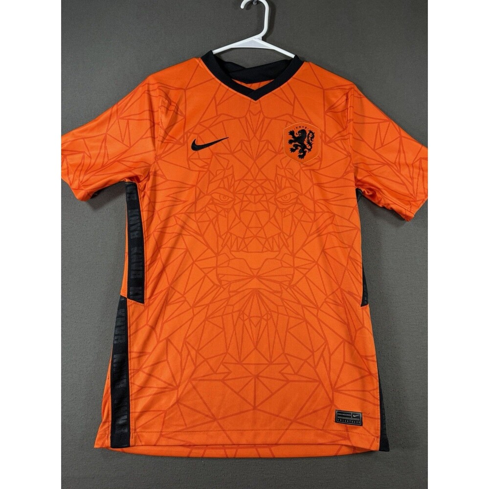 Netherlands Nike Jersey Mens Small Orange 2020 2021 Home Football Shirt Kit